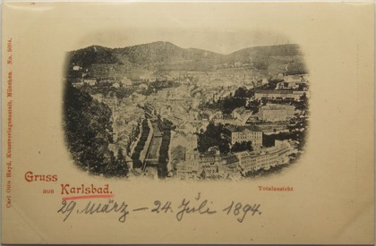 Karlovy Vary v roce uvedeném jako 1894